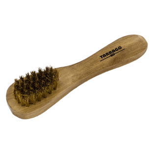 TARRAGO Brush Suede Brass Metal - Szczotka z metalowym włosiem do czyszczenia zamszu i nubuku