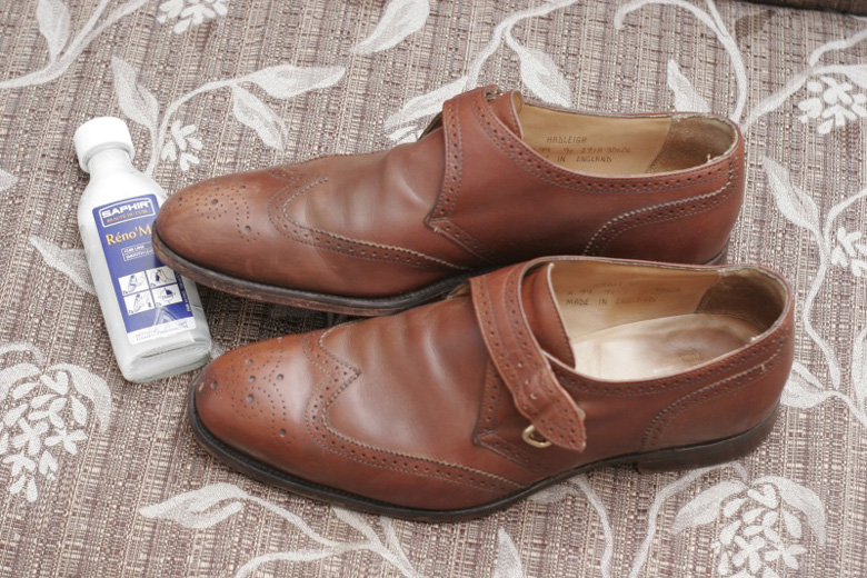 Silny płyn do czyszczenia butów skórzanych - Saphir Renomat, cleaner do obuwia.