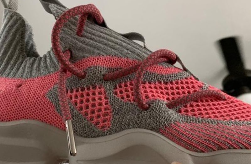 Różowe odblaskowe okrągłe sznurowadła do butów LACE LAB 3M Reflective laces, personalizacja obuwia, custom, customizacja adidasów