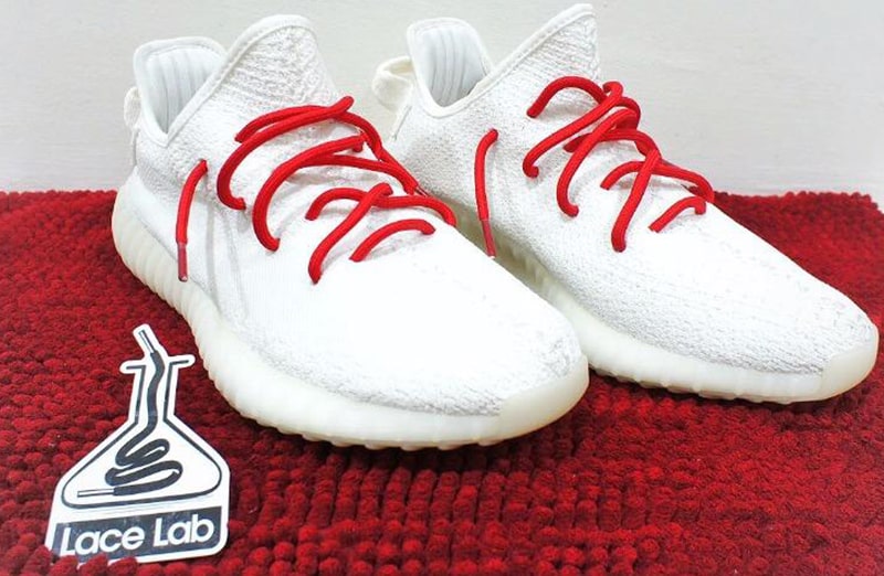Czerwone okrągłe sznurowadła do butów LACE LAB Rope, personalizacja obuwia, custom, customizacja adidasów