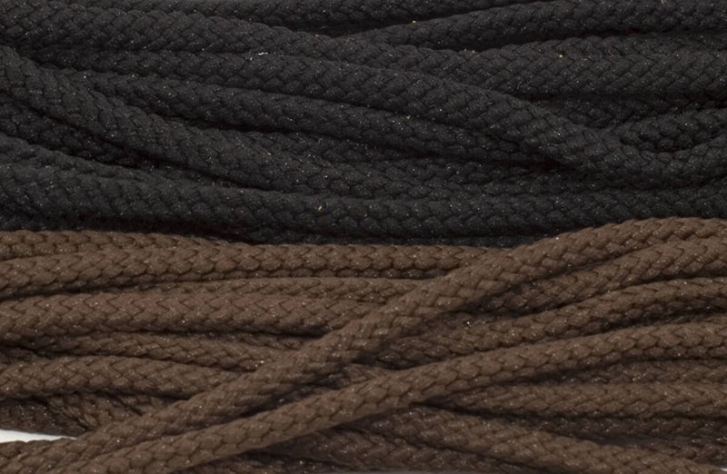 Czarne elastyczne sznurowadla eleganckie wytrzymale do eleganckich butow
