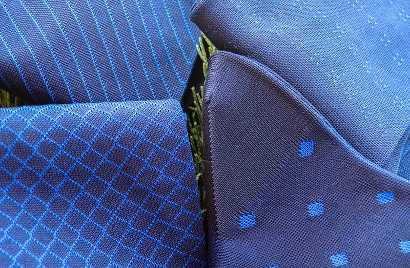 Luksusowe męskie eleganckie skarpety garniturowe na prezent. Egyptian Cotton - niebiesko granatowe. Do jeansów i garnituru.
