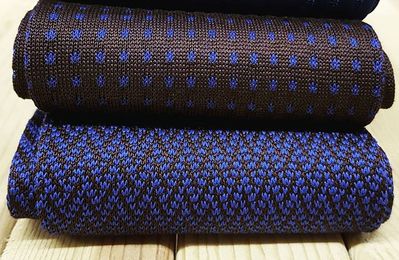 Skarpety, skarpetki, podkolanówki Shadow do garnituru - brąz, niebieski, idealne na prezent