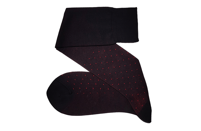 Eleganckie luksusowe podkolanówki i skarpetki męskie - pomysł na prezent. Czarne. Czerwone.