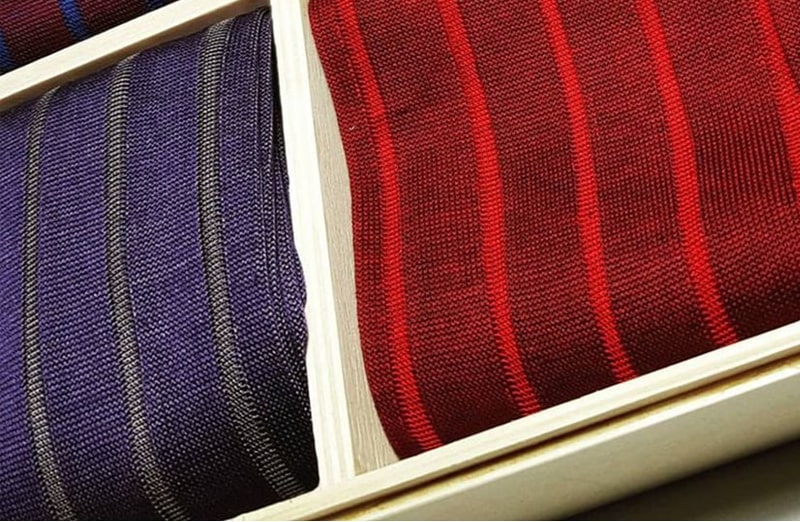 Skarpety, skarpetki, podkolanówki Shadow do garnituru - bordo, czerwien, idealne na prezent