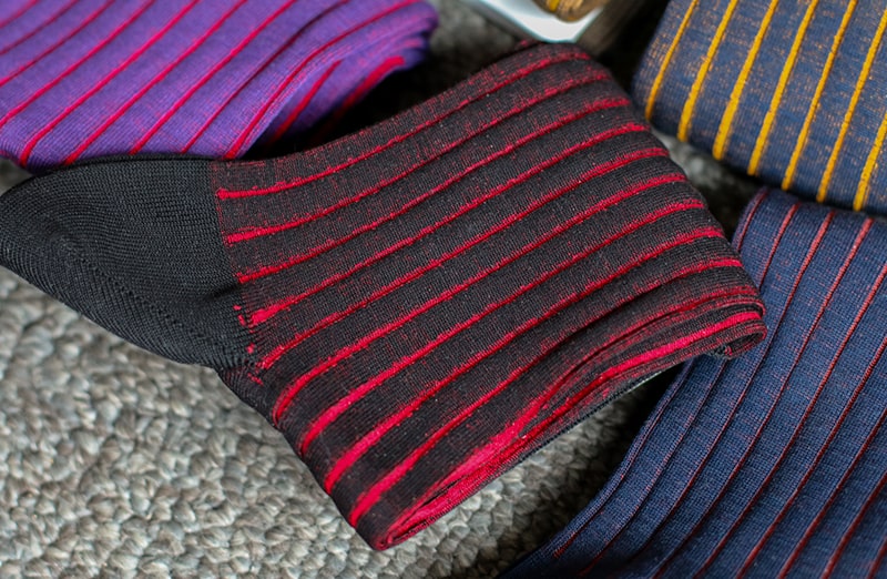 Luksusowe męskie eleganckie skarpety garniturowe na prezent. Egyptian Cotton, Do jeansów i garnituru.