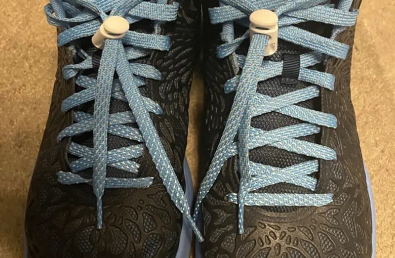 Niebieskie odblaskowe płaskie sznurowadła do butów LACE LAB Reflective flat 2.0 laces, personalizacja obuwia, custom, customizacja adidasów