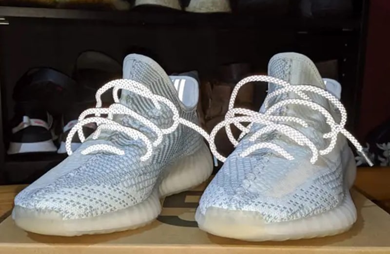 Białe odblaskowe okrągłe sznurowadła do butów LACE LAB 3M Reflective Inverse laces, personalizacja obuwia, custom, customizacja adidasów