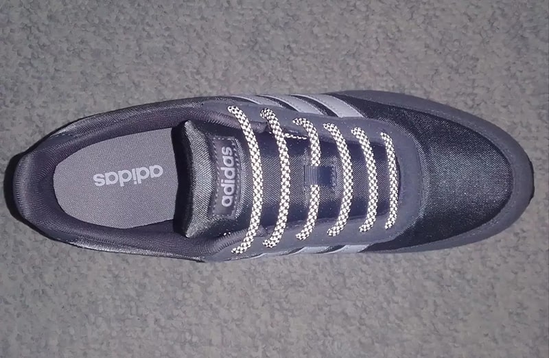 Grafitowe okrągłe sznurowadła odblaskowe do butów LACE LAB 3M Reflective Inverse laces, personalizacja obuwia, custom, customizacja adidasów