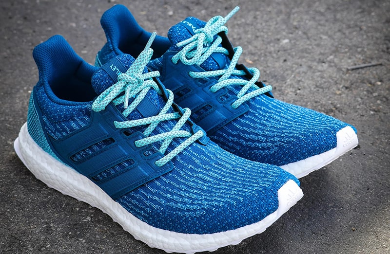 Błękitne okrągłe odblaskowe sznurowadła, sznurówki, sznury do sneakersów, kicksów, Adidas NMD R1, Ultra Boost, Yeezy 350. Customizacja butów Lace Lab.