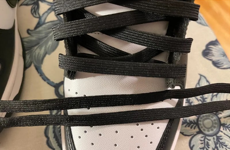 Płaskie czarne sznurowadła do butów LACE LAB DUNK REPLACEMENT laces, personalizacja obuwia, custom, customizacja adidasów