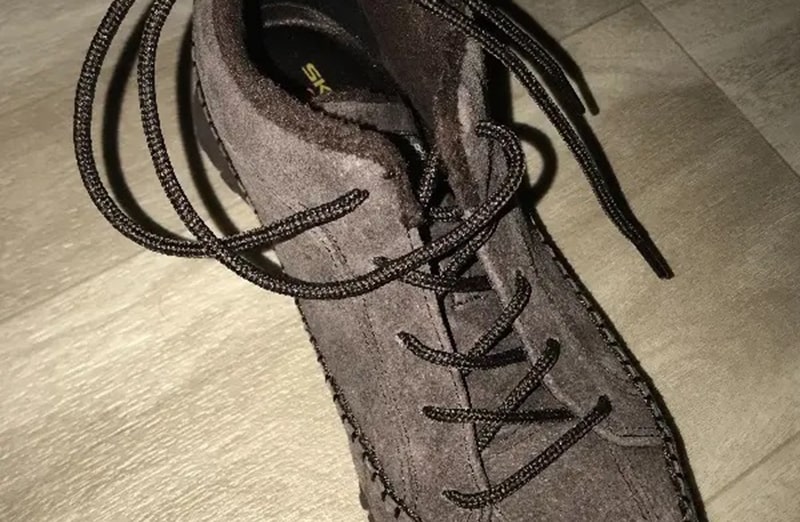 Okrągłe dwukolrowe sznurowadła do butów LACE LAB Black Brown boot laces, personalizacja obuwia, custom, malowanie adidasów, timberland, trzewiki, boots