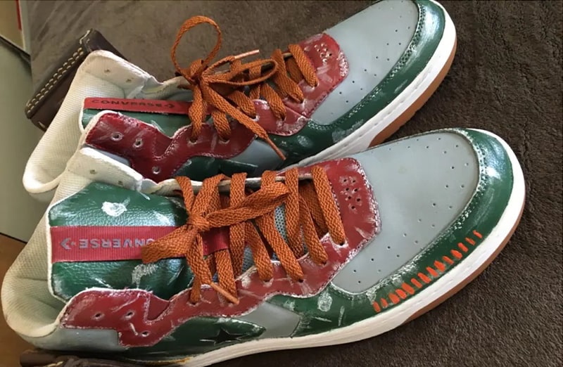 Płaskie brązowe sznurowadła do butów LACE LAB Red Flat laces, personalizacja obuwia, custom, customizacja adidasów