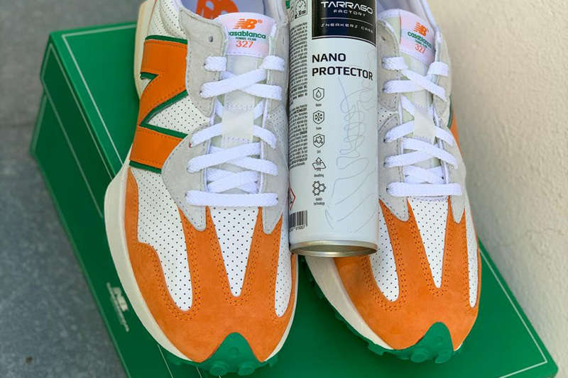 Jak zabezpieczyć buty przed wilgocią, deszczem, śniegiem, plamami, zabrudzeniami - tarrago sneakers nano protector.