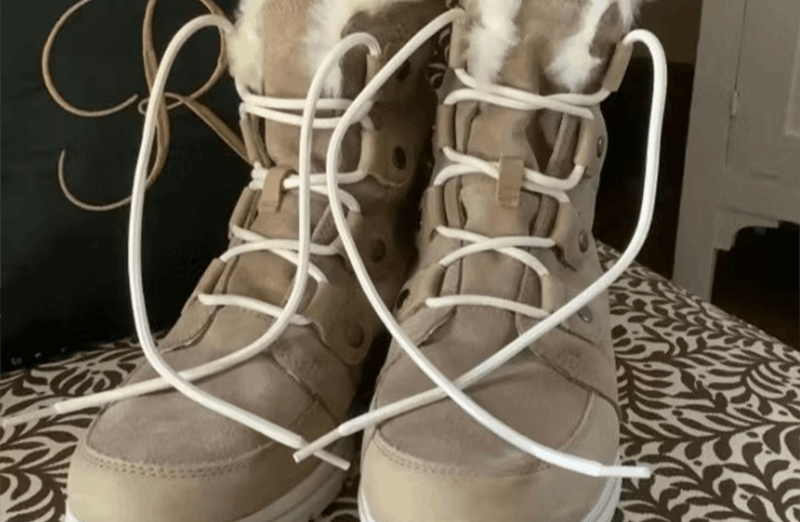 Okrągłe sznurowadła beżowe do butów LACE LAB rope, personalizacja obuwia, custom, customizacja adidasów