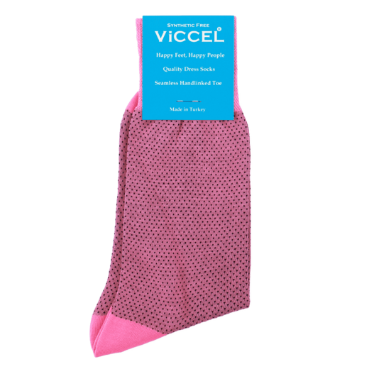 różowe bawełniane skarpety męskie w czarne kropki viccel socks mesh dots pink black różowe bawełniane skarpety męskie w czarne kropki viccel socks mesh dots pink black