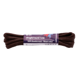 Woskowane okrągłe sznurowadła ciemnobrązowe