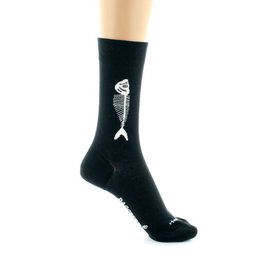 DAGOBERT Men Socks SARDINE Noir - Luksusowe czarne skarpetki DAGOBERT Men Socks SARDINE Noir - Luksusowe czarne skarpetki
