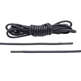 LACE LAB Waxed Shoe Laces 2.5mm Navy Blue / Granatowe okrągłe woskowane sznurowadła do butów