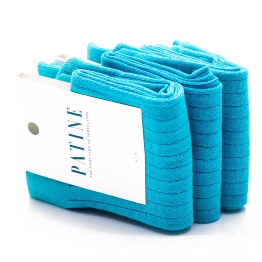 PATINE Socks PASH01 Turquoise - Turkusowe skarpety typu SHADOW
