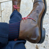 eleganckie granatowe z wydzielaniami bordowymi skarpety męskie viccel socks shadow stripe dark navy burgundy