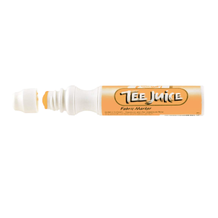 JACQUARD Tee Juice Fabric Art Marker Broad Point 12mm TANGERINE / Gruby mandarynkowy pisak do jeansu, tkanin, skór, drewna, gliny, papieru