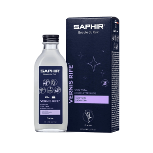 SAPHIR BDC Vernis Rife 100ml + Cotton - Płyn do skór lakierowanych + szmatka
