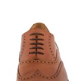 Wytrzymałe ciemno brązowe sznurowadła woskowane płaskie 3.5mm