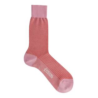 VICCEL / CELCHUK Socks Dot Pink / Orange Square