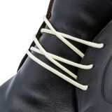 Kremowe woskowane okrągłe sznurowadła luksusowe. Sznurówki do customizacji sneakersów - Jordan, Nike, Bred 1, Adidas.