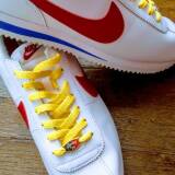 płaskie żółte neonowe sznurowadła Lace Lab. Sznurówki do customizacji sneakersów Jordan, Nike, vans, adidas