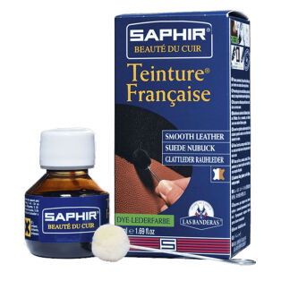 SAPHIR BDC Teinture Francaise 50ml + Pad - Barwniki alkoholowe do zamszu, nubuku i skór licowych + aplikator