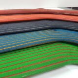 luksusowe zielone z wydzielaniami musztardowymi skarpety męskie viccel socks shadow stripe petrolium green mustard