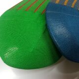 zielone z wydzielaniami musztardowymi skarpety męskie viccel socks shadow stripe petrolium green mustard