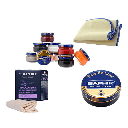 Zestaw do pielęgnacji i konserwacji butów (skóry gładkie, licowe) Saphir