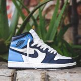 Kremowe sznurowadła płaskie Lace Lab. Sznurówki do customizacji sneakersów Jordan, Nike, Air Jordan 1, Retro High, Obsidain