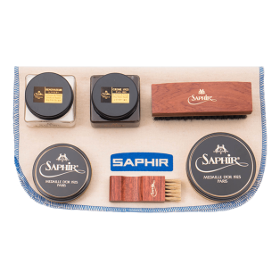 SAPHIR MDOR Set 6 Smooth - Zestaw do czyszczenia i pielęgnacji skórzanych butów