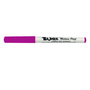 JACQUARD Tee Juice Fabric Art Marker Medium Point 1.2mm PURPLE / Fioletowy pisak do jeansu, tkanin, skór, drewna, gliny, papieru