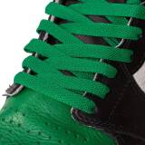 płaskie zielone sznurowadła Lace Lab. Sznurówki do customizacji sneakersów Jordan, Nike, Air Jordan 1, Retro High, Obsidain