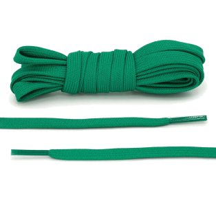 LACE LAB DUNK Replacement Laces 8mm Kelly Green / Zielone płaskie sznurówki do Sneakersów