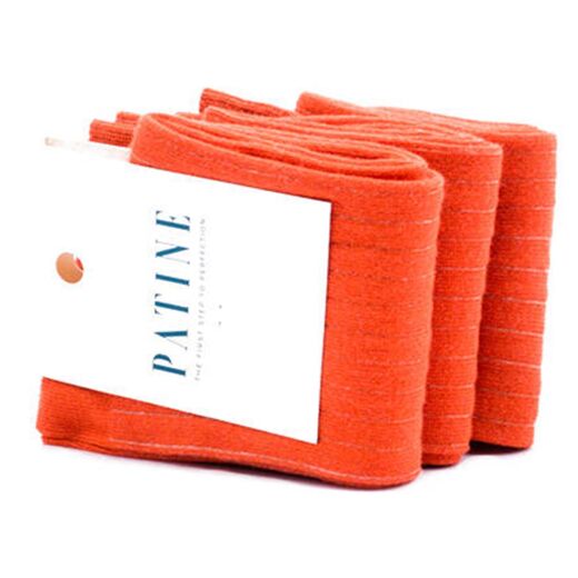 PATINE Socks PASH34 Orange / Cream - Dwukolorowe skarpety z wydzieleniami typu SHADOW PATINE Socks PASH34 Orange / Cream - Dwukolorowe skarpety z wydzieleniami typu SHADOW