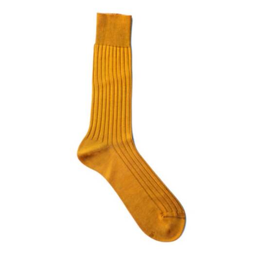 VICCEL / CELCHUK Socks Solid Golden Cotton - Luksusowe skarpety męskie