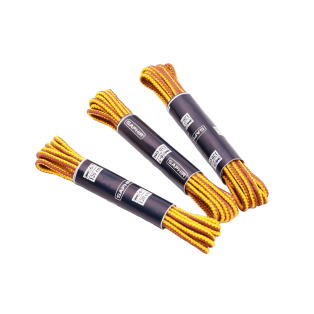 SAPHIR BDC Laces Cord 2 Colors 2.5mm Light Brown / Yellow - Jasnobrązowo żółte okrągłe sznurowadła do traperów