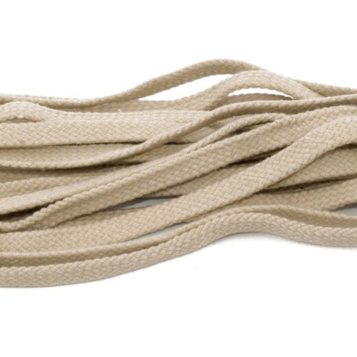 Płaskie kamiennoszare sznurowadła do butów tarrago laces 8.5mm