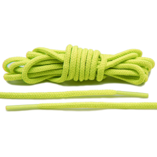 LACE LAB Roshe Laces 3mm Volt - Zielone okrągłe sznurówki do butów sportowych
