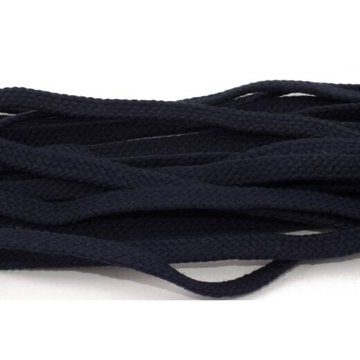 Płaskie granatowe sznurowadła do butów tarrago laces 8.5mm