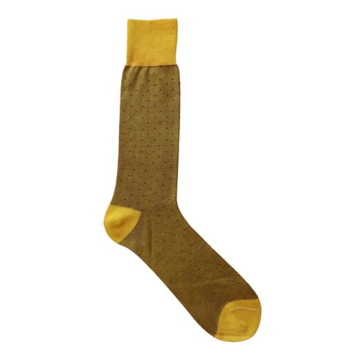 VICCEL / CELCHUK Socks Pindot Yellow / Red - Luksusowe skarpety w kropki VICCEL / CELCHUK Socks Pindot Yellow / Red - Luksusowe skarpety w kropki