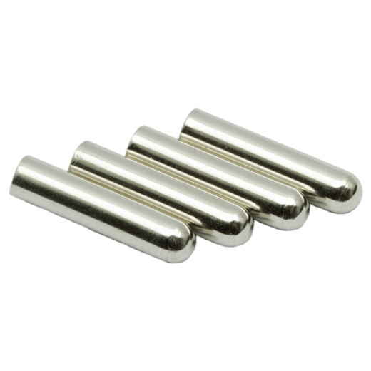 LACE LAB Bullet metal aglets silver set