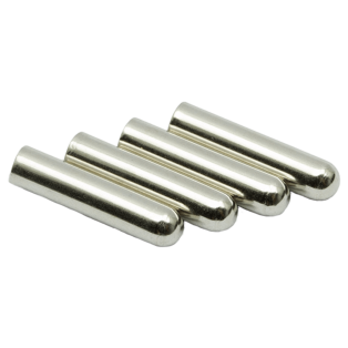 LACE LAB Bullet Metal Aglets Silver Set - Srebrne końcówki do sznurowadeł