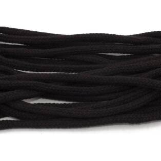 Tarrago Laces Havy Cord 5.5mm Black - czarne okrągłe sznurowadła do butów